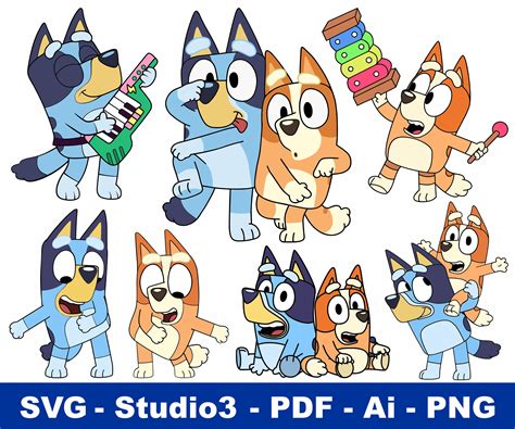 Bluey 8th Birthday Png Bluey Png Bluey And Bingo Png Disney Png I