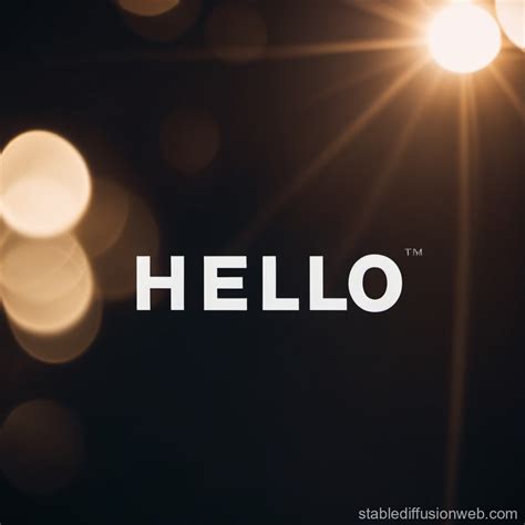 'Hello' Welcome Sign | Stable Diffusion Online