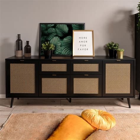 Sideboards Buffets Temple Webster Rattan Sideboard Adjustable