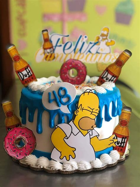 Pin De Maritza Cadillo En DJ Torta De Los Simpson Pastel De Los