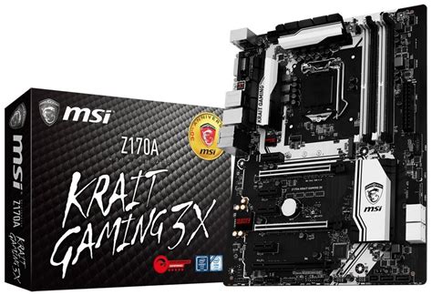 MSI Z170A KRAIT GAMING 3X Intel Chipset Z170 LGA 1151 ATX Skylake