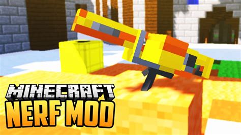 Nerf Mod Minecraft Mod Showcase Youtube