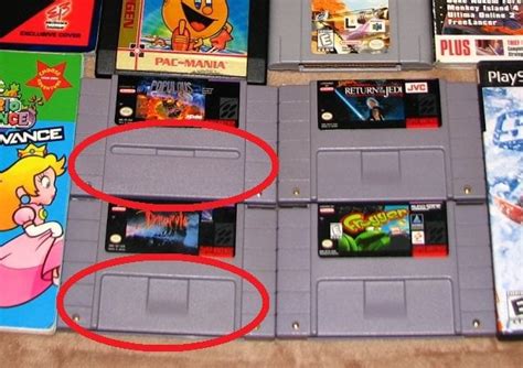 Whats Up With The 2 Types Of Snes Cartridge Bodies Gamecollecting