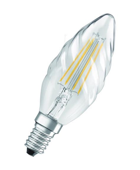 OSRAM E14 LED STAR FILAMENT klar Kerzenform gedreht 4W wie 40W warmweiß