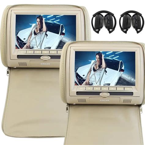 Universal 9 Inch Digital Display Screen Car Headrest Monitors DVD