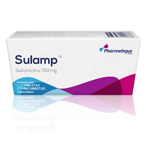 Sulamp Sultamicilina Mg Pharmetique Labs X Tabletas