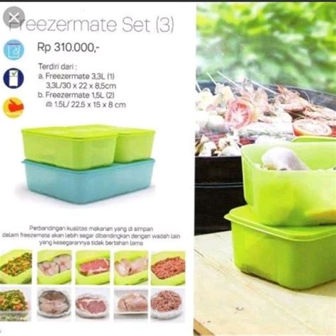 Jual Freezermate Set Tupperware 3 Pcs Shopee Indonesia