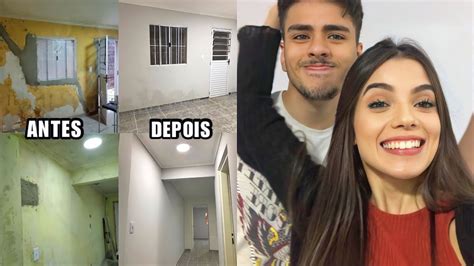 TOUR PELA NOSSA CASA SIMPLES DE 3 CÔMODOS ANTES E DEPOIS DA REFORMA