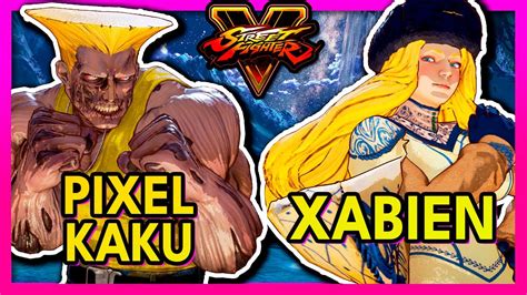 SFV Pixel Kaku GUILE VS Xabien KOLIN スト5 SF5 Street Fighter