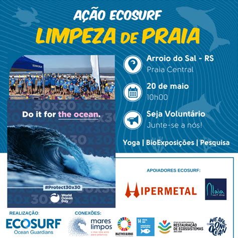 A O Ecosurf Projeto Limpeza De Praia World Ocean Day