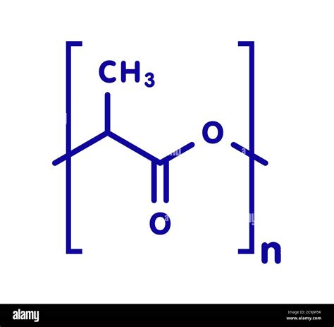 Polylactic Acid Pla Polylactide Bioplastic Chemical Structure