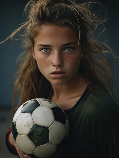 Premium Ai Image Early Career Young Women Soccer Player Practice