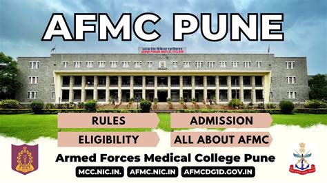 AFMC Armed Forces Medical College Pune Admission Process Rules