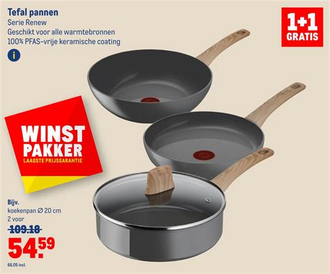 Tefal Pannen Serie Renew GRATIS Aanbieding Bij Makro