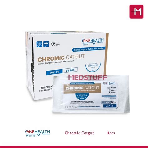 Jual Benang Jahit Chromic Catgut Jarum Onehealth Shopee Indonesia