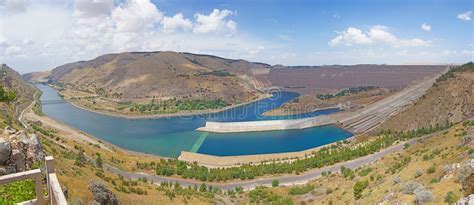 Turkey - Euphrates River at Ataturk Dam Stock Image - Image of sanl ...