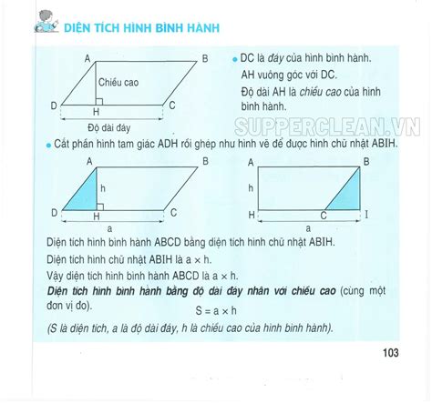 Cách tính chu vi & diện tích hình bình hành | Bài tập thực hành toán ...