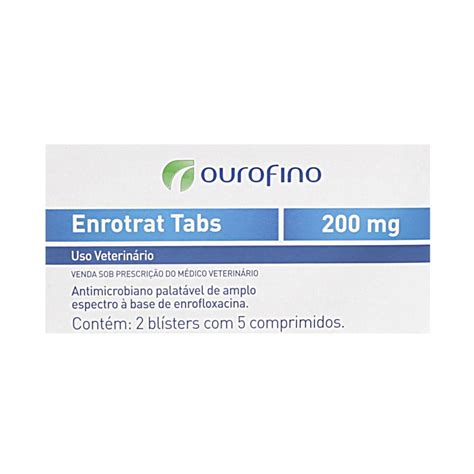 Enrotrat Tabs 200mg 2 blísters 5 comprimidos Terra Zoo