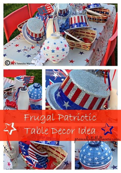 Frugal Patriotic Table Decor Ideas {memorial Day And 4th Of July}