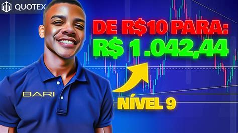 QUOTEX ALAVANCANDO BANCA DE R 10 PARA 1K A MELHOR ESTRATÉGIA PARA