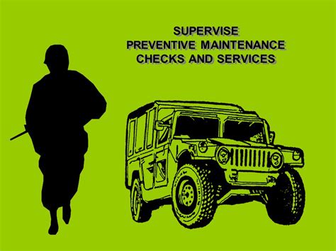 Supervise Preventive Maintenance Checks And Services Ppt Video Online