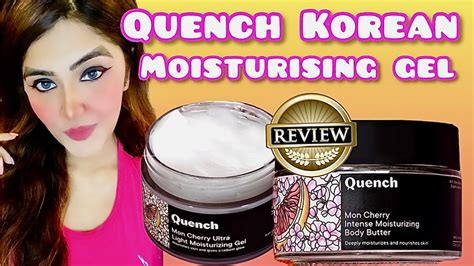 Quench Botanics Korean Skincare Mon Cherry Ultra Light Moisturizing Gel Quench Product Review