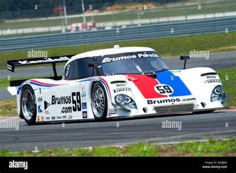 The #59 Brumos Racing Daytona Prototype (DP) car driven by David ...