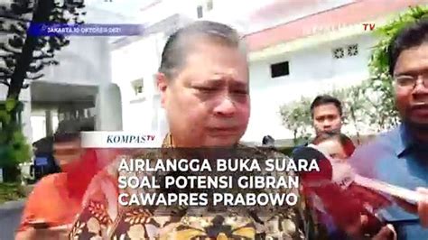 Airlangga Hartarto Buka Suara Soal Potensi Gibran Jadi Cawapres Prabowo