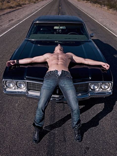 Jensen Ackles From Supernatural On Deans 67 Chevy Impala YES