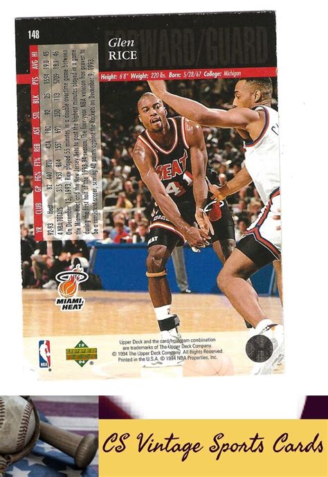 Upper Deck Special Edition Glen Rice Electric Court Ebay