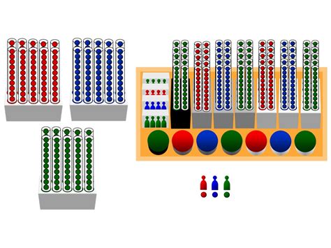 Profes Papel Tijera Divisi N Con Probetas Montessori