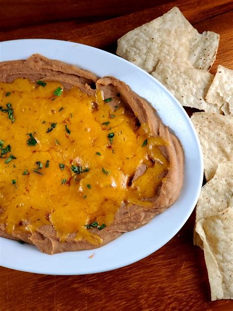 Easy Refried Bean Dip Monster Foodies