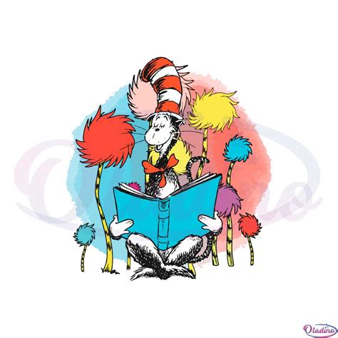 Dr Seuss Watersplash Cat In The Hat Png Sublimation Designs Oladino