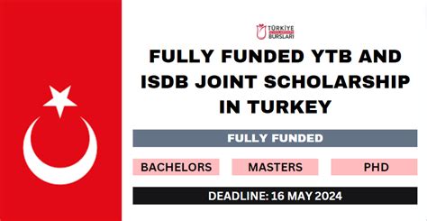 Fully Funded Ytb And Isdb Joint Scholarship In Turkey