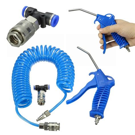 Air Duster Spray Gun With 5m Recoil Hose Truck Dust Blower Clean Nozzle