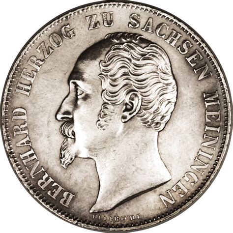 Gulden Bernhard Ii Ducado De Sajonia Meiningen Numista