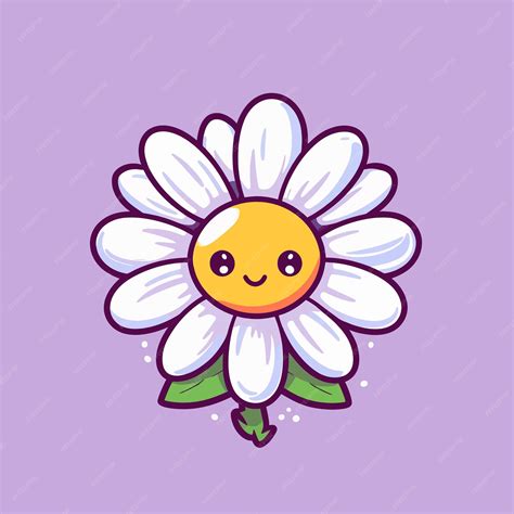 premium vector  flower   smiley face