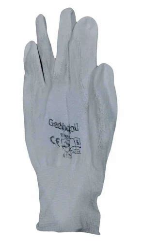 Ce Geethanjali White Pu Coated Gloves Size Large At Rs Pair In