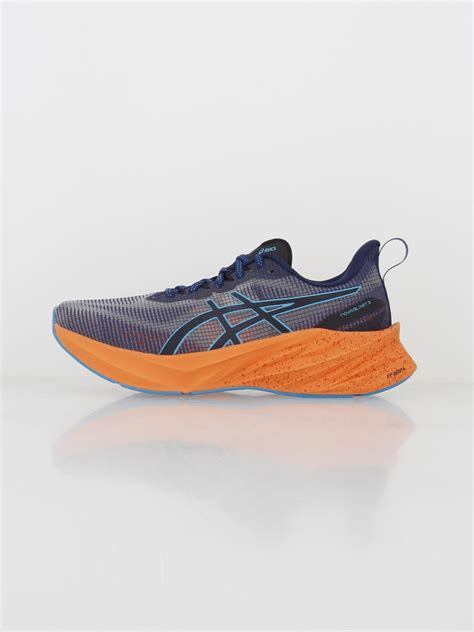 Chaussures De Running Novablast Le Bleu Orange Homme Asics Wimod