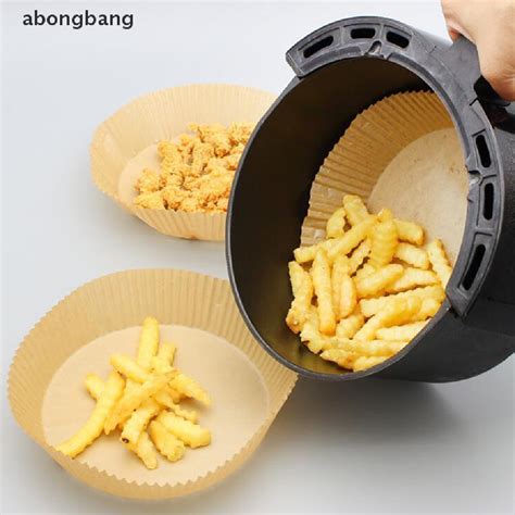 Abongbang 50pcs 16cm Air Fryer Disposable Paper Liner Non Stick Mat