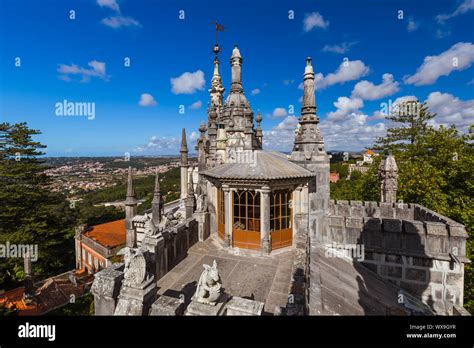 Castle Quinta Da Regaleira Sintra Portugal Stock Photo Alamy