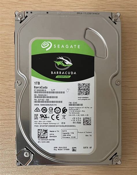 【目立った傷や汚れなし】【動作確認済み】seagate Hdd 1tb Baracuda St1000dm010の落札情報詳細 ヤフオク