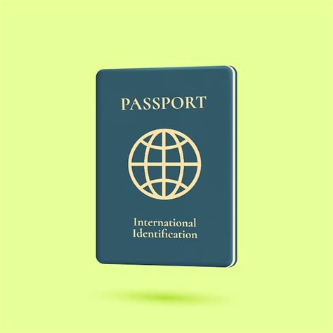 Premium Vector Passport Realistic 3d Illustration