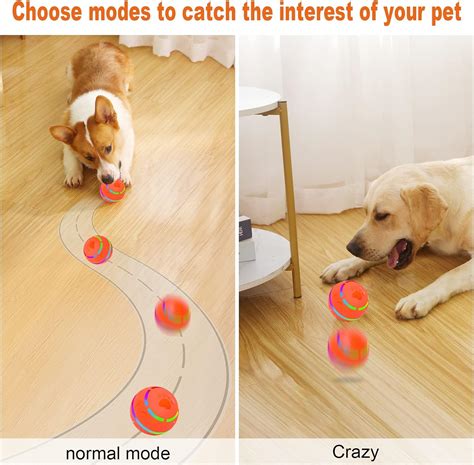 ZHUANRANG Bola De Juguete Interactiva Inteligente Para Perros Con Luces