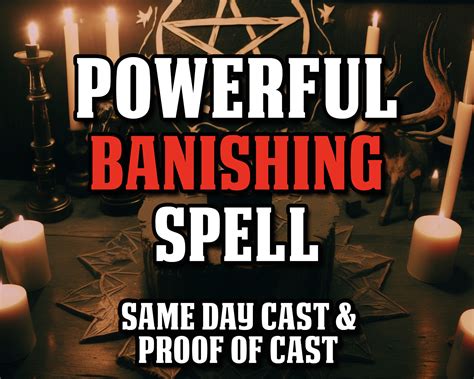 Powerful Banishing Spell Banish Someone Or Something Same Etsy