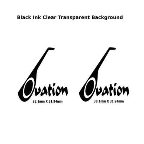 Guitar Decals Restoration Logos Ovation Guitar Decal 287w