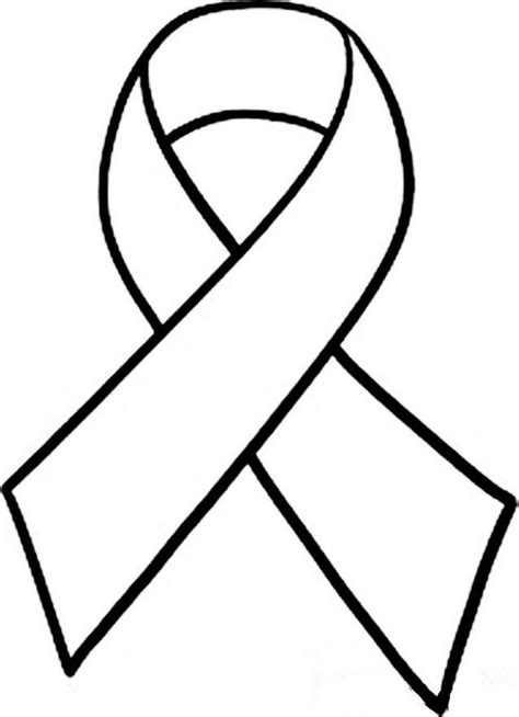 Breast Cancer Ribbon Vector Black And White