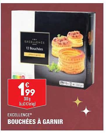 Promo Excellence Bouchées à Garnir chez Aldi iCatalogue fr