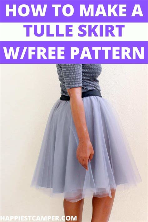 How To Make A Tulle Skirt With Free Pattern