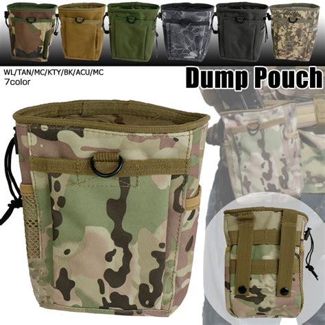 Militar Airsoft T Tico Molle Magazine Dump Drop Pouch Saco Da Cintura